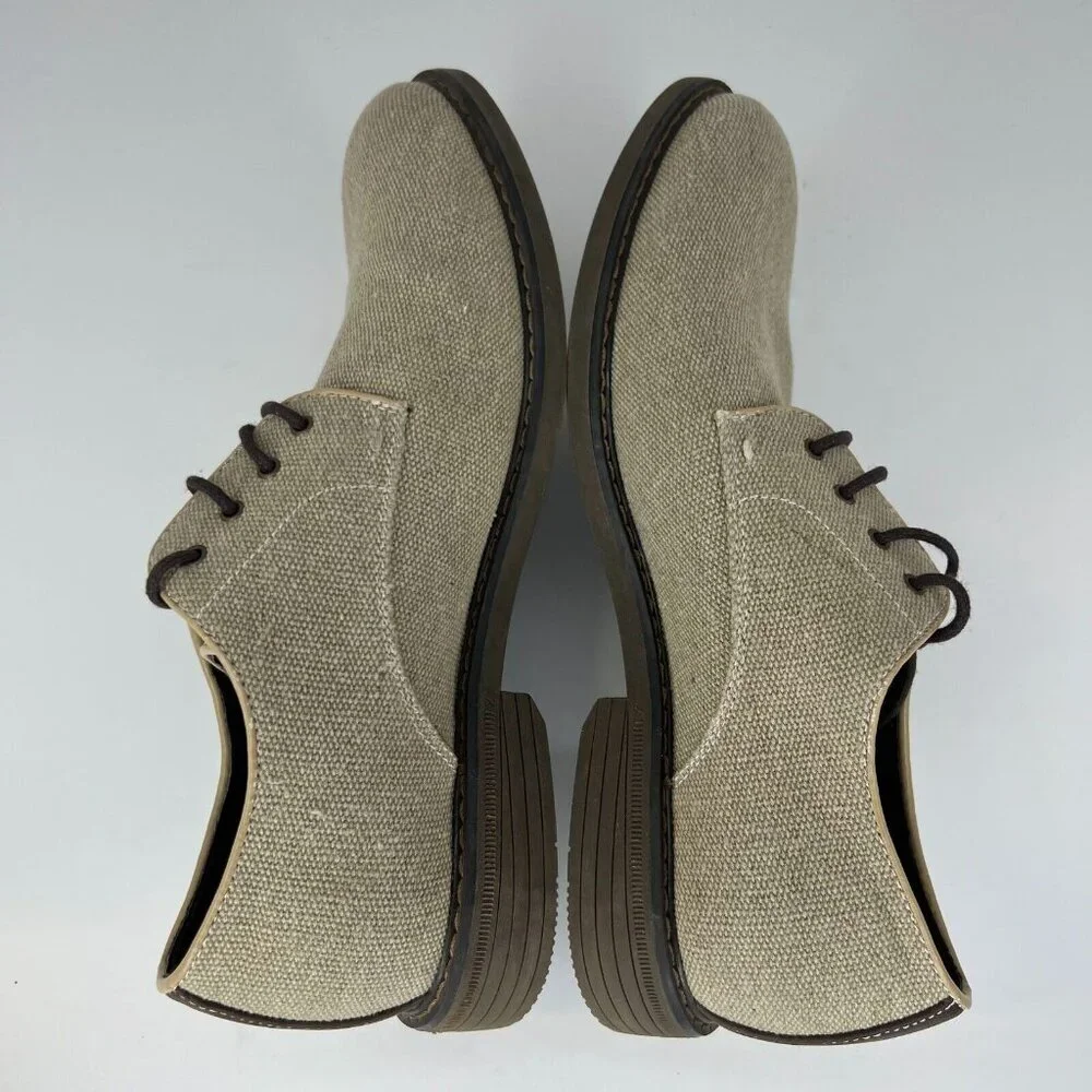 Izod Mens 016-0484 Oxford Smokey Beige Memory Foam Oxford Size 9.5M Dress Shoes